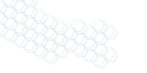 Abstract geometric white grid emboss hexagonal background. Luxury white pattern with hexagons. Seamless background. Abstract honeycomb background.	