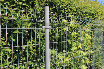 Panneau rigide grillage clôture gris en acier galvanisé