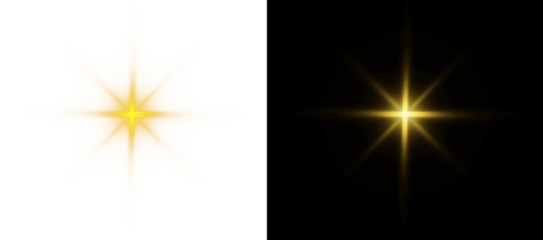 PNG yellow glow and sparkle with star flare on golden festive background, glitter light and magic shine 1920 PNG.