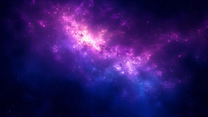 Fototapeta premium A Majestic Cosmic Tapestry Deep Space Nebula with Vibrant Hues of Purple Pink and Blue Revealing the Universe s Infinite Beauty and Mystery in a