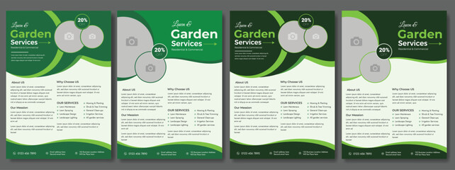 lawn care flyer design template. landscaping and gardening lawn care service flyer, poster, leaflet design lawn care garden or landscaping services Tree and gardening service poster leaflet design.