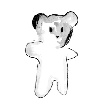 Ink bear character