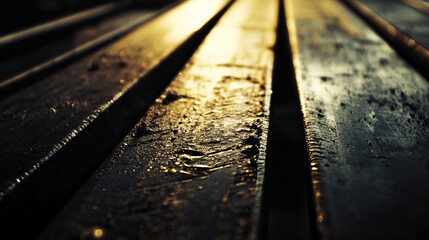 Macro shot of a freshly cut metal surface with visible machining marks and metallic sheen