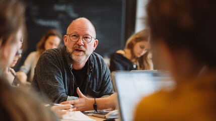 <Interactive Classroom Discussion: Engaging Adult Students in Collaborative Learning and Problem-Solving>