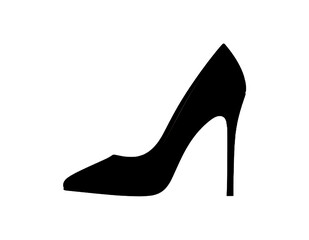 high heels, modern design, ideal for icons, logos or fashion illustrations.
