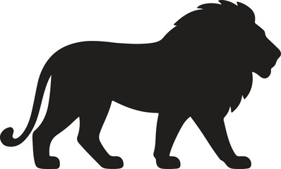 Fototapeta premium silhouette of a lion
