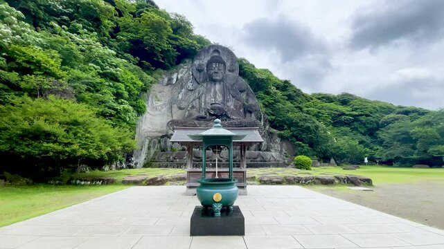 千葉・鋸山の日本寺の大仏