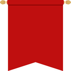 Obraz premium Illustration of a empty flag. 