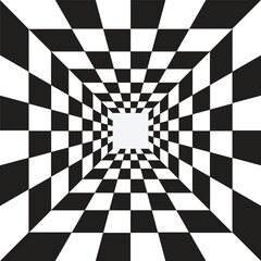 optical illusion tunnel background