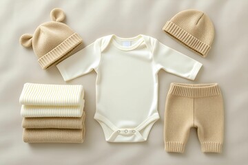 Neutral Baby Clothing Set