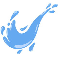 blue water drop