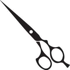 Scissors icon design, Simple scissor silhouettes in different styles, clippers icon