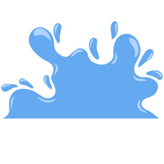 blue water splash