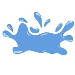 water splash isolated on white background