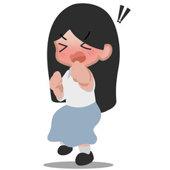 woman with a headache