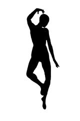 black vector image silhouette modern yoga exercises, beauty, body line art. For use as a brochure...