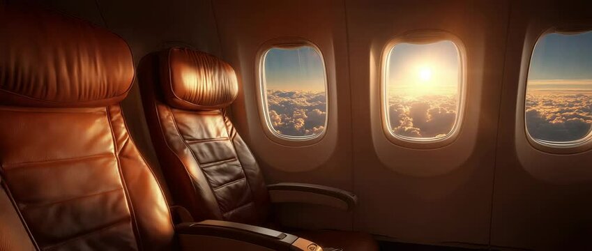 Economy class seat on an aeroplane