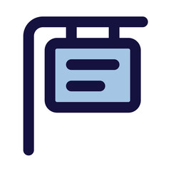 signboard icon for illustration