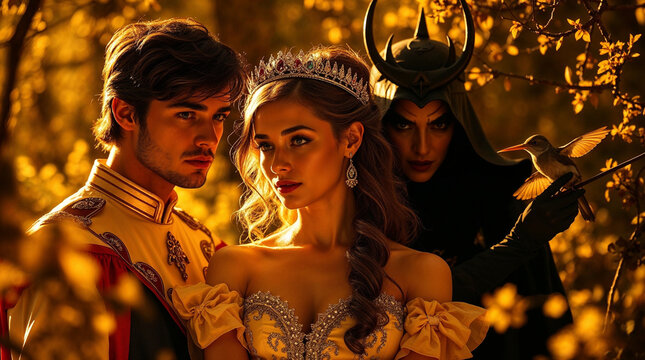 Tamino, Pamina, and the Queen of the Night