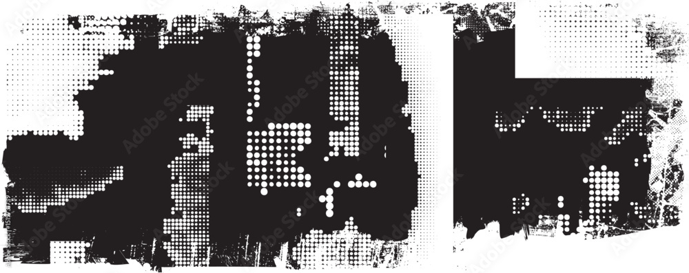 Poster grunge textured banner with rough edges. speckled texture. overlay grunge texture . simply place tex