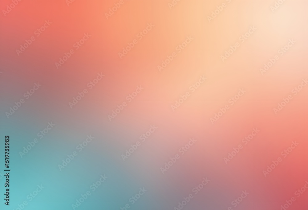 Poster Gentle Gradient Background. Peach Fades Into Soft Coral. A Smooth Transition Creating Calming Visual Texture For Educational Content Design. Perfect For Backgrounds.