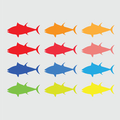 fish_group_vector_image