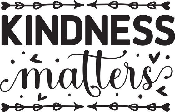 Kindness matters vector design word art File