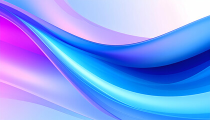 Soft, flowing abstract waves in blue and pink hues creating a calming visual effect.