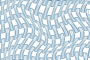 simple abstract blueberry color geometric half line wavy distort pattern wavy blue line art