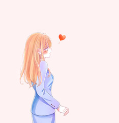 恋する女性会社員