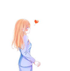 恋する女性会社員