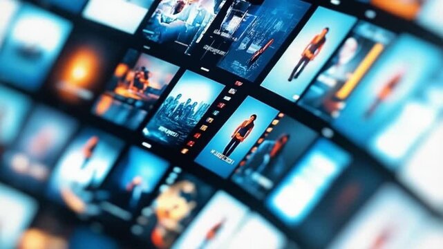 Art enthusiasts admire a diverse collection of movie posters showcasing various genres and styles. Vibrant colors and creative designs spark conversations about cinematic history and artistry