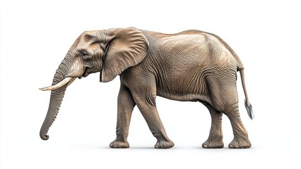 Fototapeta premium elephant isolated on white