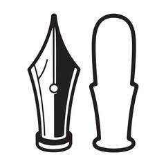 Classic Ink Pen Nib Symbols