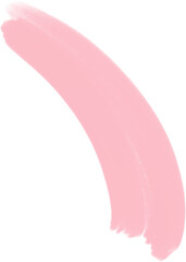pink oil paint brush on transparent background