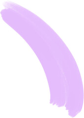 pastel light purple oil paint brush on transparent background