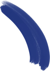 midnight blue oil paint brush on transparent background