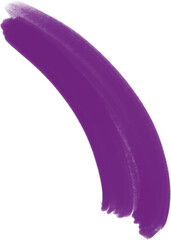 dark purple oil paint brush on transparent background