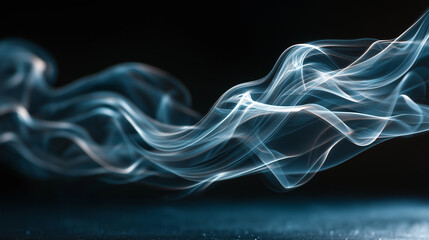 Fototapeta premium Swirling steam in monochrome, an abstract dance of light and shadow