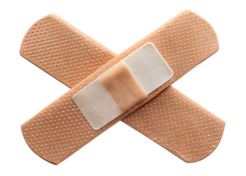 Bandaid bandage isolated on white background, PNG