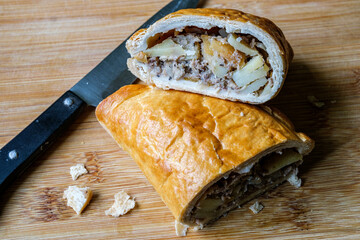 Traditional Baked Tasty Fresh Cornish Pasty