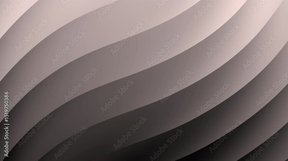 Poster smooth, wavy, layered abstract pattern in soft shades of gray and beige, abstract texture gradient m