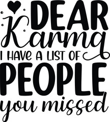 Dear karma people list vector design File