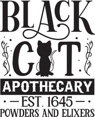Black cat apothecary design powders and elixirs File