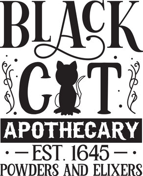 Black cat apothecary design powders and elixirs File