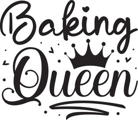 Baking queen decorative vector design File