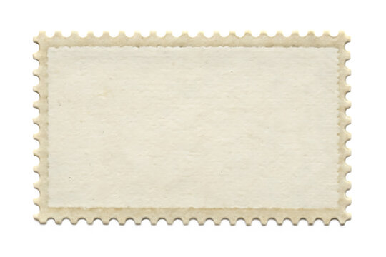  blank postage stamp clean postage stamp isolated on white background