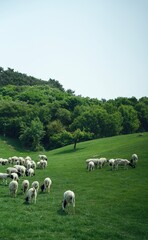 Obraz premium sheep in the field