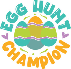 Egg hunt champion celebration easter design File