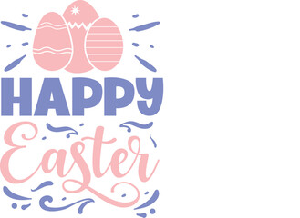 Happy easter design with decorative eggs File